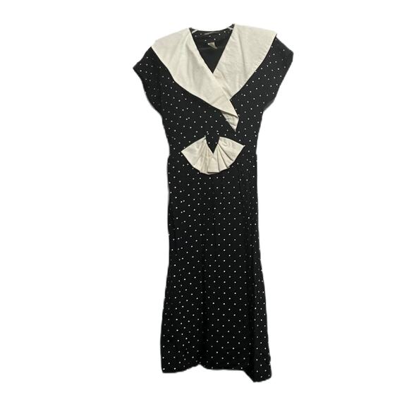 Vintage Dawn Joy Fashions Dress Faux Wrap - Picture 1 of 4